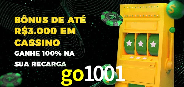 go1001 melhor bônus de depósito