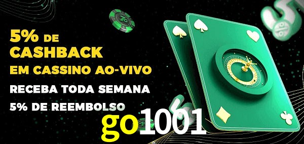 Promoções do cassino ao Vivo go1001